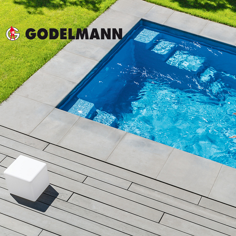 GODELMANN – nemecké betónové exteriérové dlažby, schody, múry a iné produkty z betónu